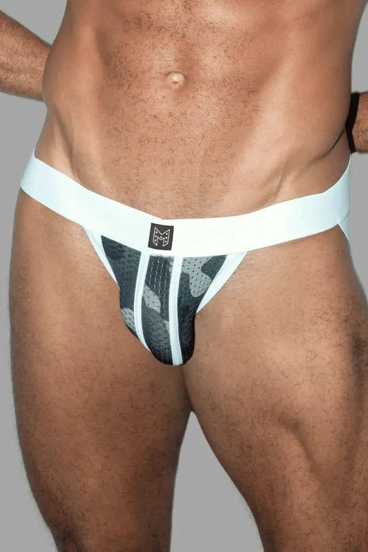 Kyle Steelguard Mesh Jockstrap. Camouflage + White - MJS186 - Y2 - www.fieldessential.click - Local store